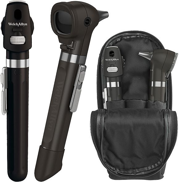 Welch Allyn Pocket Led Set Ophthalmoscope Otoscope Black 92871 Blk